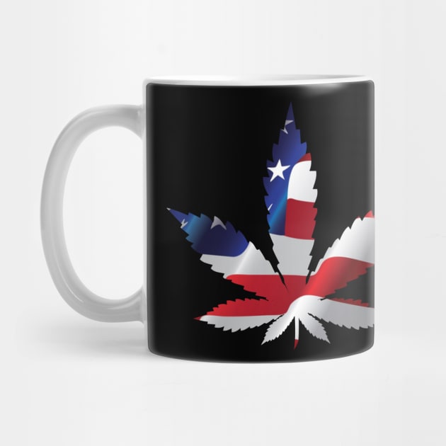 America Marijuana Leaf by evermedia